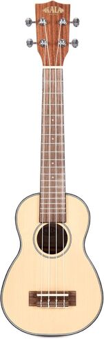 Kala KA-SSLNG Soprano Long Neck - Solid Spruce Top / Mahogany Ukulele, Natural, Soprano in Saudi Arabia