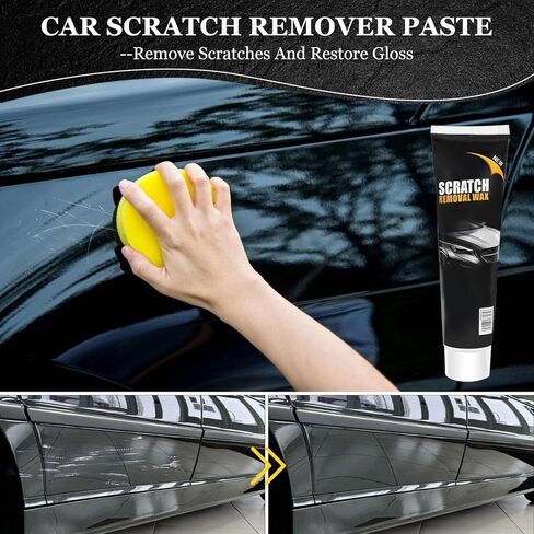 2PCS Scratch Repair Wax For Car, 2024 New Car Car Scratch Repair Paste Polishing Wax,Car Scratch Repair Paste Kit with Wipe & Sponge for Vehicles Slight Scratches in Kuwait