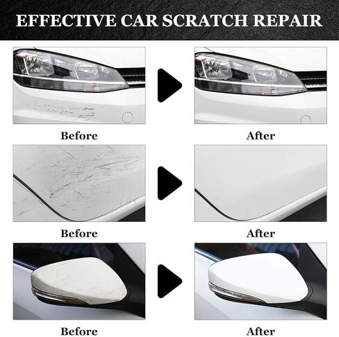 2PCS Scratch Repair Wax For Car, 2024 New Car Car Scratch Repair Paste Polishing Wax,Car Scratch Repair Paste Kit with Wipe & Sponge for Vehicles Slight Scratches in Kuwait