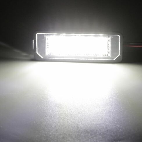 License Plate Lights Rear Tag Light Assembly Fit for Volkswagen VW Golf 4 5 6 GTi CC Rabbit Eos Beetle Porsche Boxster Cayman Cayenne Carrera (Pack of 2,6000k White) in Saudi Arabia