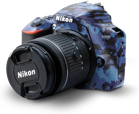 Carbon Fiber Skin Compatible with Nikon D3500 Camera - Bright Night Sky - Premium 3M Vinyl Protective Wrap Decal Cover - Easy to Apply | Crafted in The USA by MightySkins in Saudi Arabia