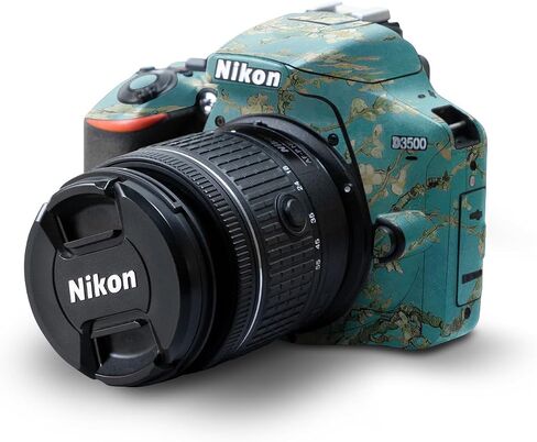 Carbon Fiber Skin Compatible with Nikon D3500 Camera - Solid Green - Premium 3M Vinyl Protective Wrap Decal Cover - Easy to Apply | Crafted in The USA by MightySkins in Kuwait