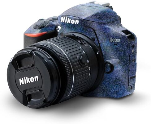 Carbon Fiber Skin Compatible with Nikon D3500 Camera - Solid Green - Premium 3M Vinyl Protective Wrap Decal Cover - Easy to Apply | Crafted in The USA by MightySkins in Kuwait