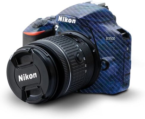 Carbon Fiber Skin Compatible with Nikon D3500 Camera - Solid Green - Premium 3M Vinyl Protective Wrap Decal Cover - Easy to Apply | Crafted in The USA by MightySkins in Kuwait