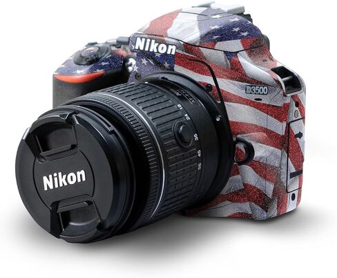 Carbon Fiber Skin Compatible with Nikon D3500 Camera - Solid Green - Premium 3M Vinyl Protective Wrap Decal Cover - Easy to Apply | Crafted in The USA by MightySkins in Kuwait