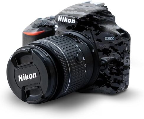 Carbon Fiber Skin Compatible with Nikon D3500 Camera - Solid Blush - Premium 3M Vinyl Protective Wrap Decal Cover - Easy to Apply | Crafted in The USA by MightySkins in Kuwait