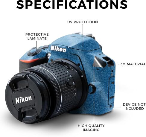 Carbon Fiber Skin Compatible with Nikon D3500 Camera - Solid Blush - Premium 3M Vinyl Protective Wrap Decal Cover - Easy to Apply | Crafted in The USA by MightySkins in Kuwait
