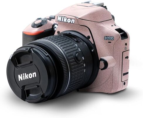 Carbon Fiber Skin Compatible with Nikon D3500 Camera - Solid Blush - Premium 3M Vinyl Protective Wrap Decal Cover - Easy to Apply | Crafted in The USA by MightySkins in Kuwait