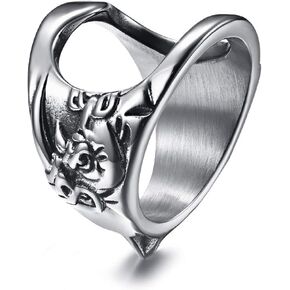 WOYNJI Stainless Steel Creative Versatile Finger Bottle Opener Ring for Men and Women