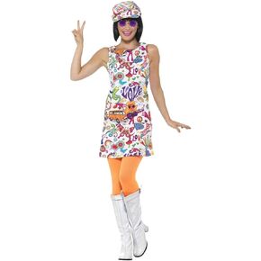 Smiffys Women's 60s Groovy Chick Costume
