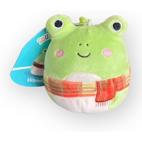 Squishmallows Original Fall Wendy The Frog in Scarf Clip