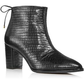 Stuart Weitzman Womens Gardiner Pointed Toe Booties Black 7.5 Medium (B,M)
