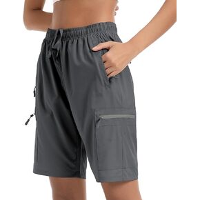 Women's Lightweight Hiking Cargo Shorts Quick Dry Breathable Summer Shorts Women Travel Athletic Golf with Pockets