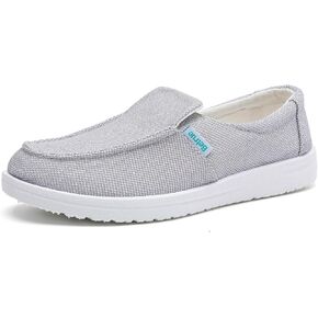 Betrue Lightweight Boat Shoes for Women, Womens Casual Loafers, Womens Slip On Deck Shoes, Breathable Canvas Walking Shoes for Women