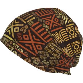 African Slouchy Beanie Hat Unisex Warm Winter Hat Knit Beanie Skull Cap for Men Women