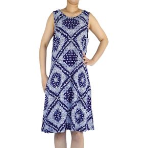 Biruil Women Summer Tshirt Dresses Casual Swing Sleeveless Pockets Beach Cover up Loose Tank Sun Dress in Kuwait