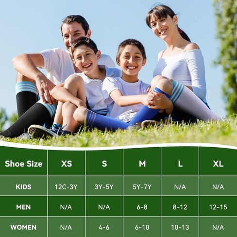 IRAMY Soccer Football Softball Socks Youth Kids Baseball Socks Girls Boys Mens Coolmax 1/2/3 Packs Keen High Sports Sock in Kuwait