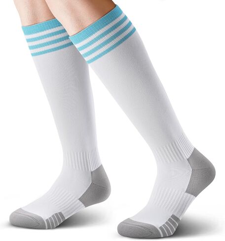 IRAMY Soccer Football Softball Socks Youth Kids Baseball Socks Girls Boys Mens Coolmax 1/2/3 Packs Keen High Sports Sock in Kuwait