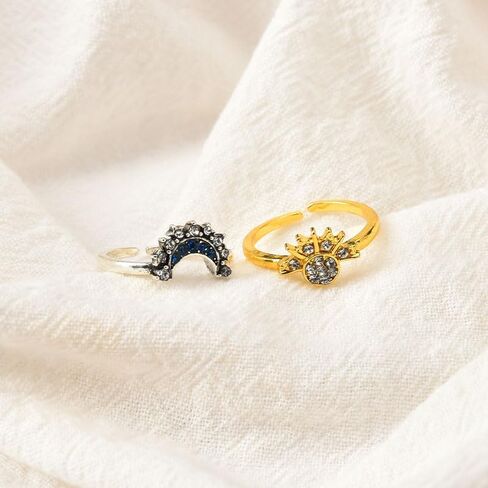 الأزواج الذكرى السنوية هدايا عيد الميلاد لصديقتها صديقها القمر والشمس خواتم هدايا عيد ميلاد للزوجة الزوج مطابقة مجموعة خواتم للنساء الرجال خطيبها خواتم الاصبع 2 جهاز كمبيوتر شخصى in Kuwait