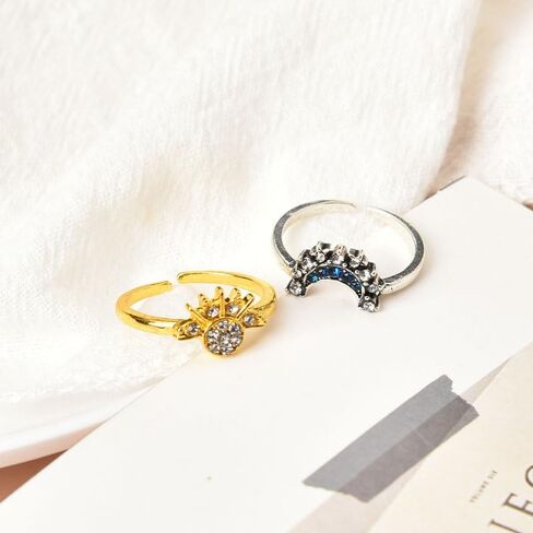 الأزواج الذكرى السنوية هدايا عيد الميلاد لصديقتها صديقها القمر والشمس خواتم هدايا عيد ميلاد للزوجة الزوج مطابقة مجموعة خواتم للنساء الرجال خطيبها خواتم الاصبع 2 جهاز كمبيوتر شخصى in Kuwait