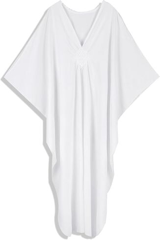 Women's Kaftan Dresses Plus Size Caftan Loungewear Printed Bathing Suit Cover ups Long Beach Tops Flowy Resort Wear in Saudi Arabia