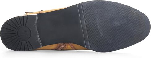 حذاء ANN CREEK نسائي 'Toluca' بمقدمة مستديرة للكاحل للنساء بكعب منخفض، كعب منخفض مكتنز وحزام جانبي بسحاب للكاحل، حذاء مريح مرصع باللون الأحمر in Kuwait