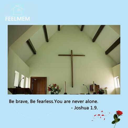 FEELMEM Christian Keychain Be Brave Be Fearless You Are Never Alone Joshua 1:9 Bible Verse Keychain Christian Religious Gift in Saudi Arabia