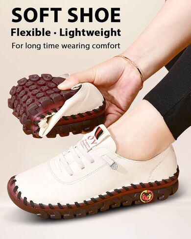 أحذية نسائية كاجوال بدون كعب سهلة الارتداء، أحذية مريحة بنعل ناعم للعمل والمشي والسفر in Kuwait