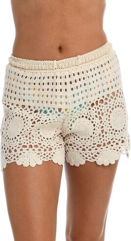 Hobie Women's Standard Crochet Short Cover Up in Kuwait