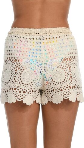 Hobie Women's Standard Crochet Short Cover Up in Kuwait