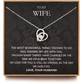 Wife Gift, Romantic Gifts for Her, Sterling Silver Love Knot Necklace, Wife Birthday Gift Ideas, Valentine's Day Gift, Christmas Jewelry, Wife Necklace from Husband