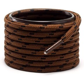 Shoemate Thick Round Boot Shoelaces for Hiking Shoes, Walking and Work Boots, Shoe Strings