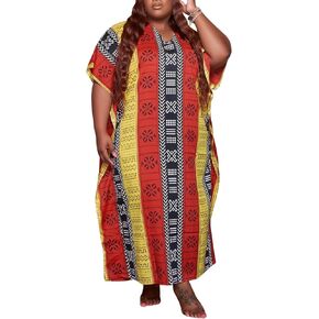 WUSENST Women's Casual Adjustable Spaghetti Strap Maxi Dress Plus Size Sundresses with Pockets