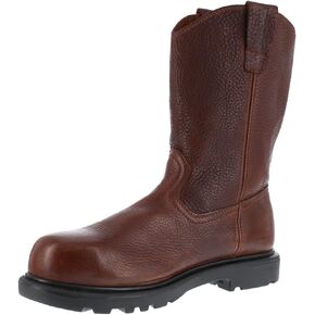 Iron Age Mens Hauler 11 Inch Wellington Electrical Composite Toe Work Safety Shoes Casual - Brown