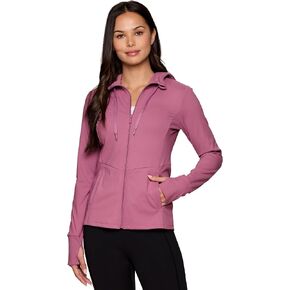 RBX Active Women's Lightweight Yoga Running Jacket with Pockets, Buttery Soft Zip Up Hoodie Jacket