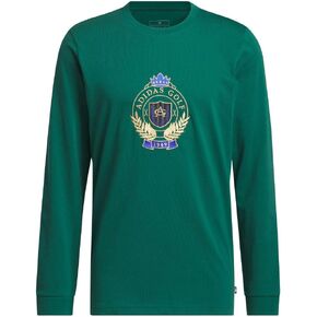adidas mens Golf Go-to Crest Graphic Longsleeve Golf Shirt