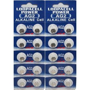 LOOPACELL 20 X AG2 Alkaline Button Cell Batteries
