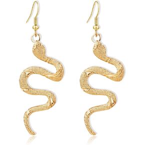 RofYof Snake Earrings Boho Statement Snake Earrings Punk Gothic Snake Dangle Drop Earrings for Women Girls Vintage Animal Earrings Jewelry Gift