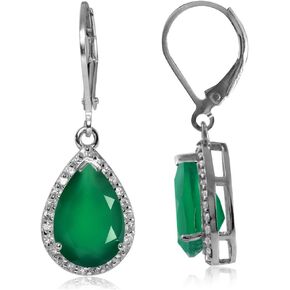 2X8 MM Elegant Pear Shape Gemstone 925 Sterling Silver Halo Drop Dangle Leverback Earrings Jewelry for Women Business Attire
