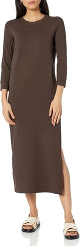 Norma Kamali Women's 3/4 Sleeve Tailored Terry Gown in Saudi Arabia