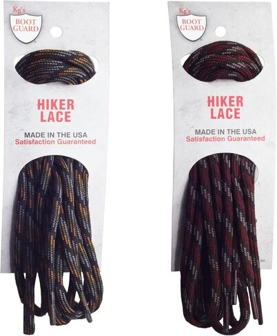 Kg's Hiker Boot Laces ­– Round, Durable, Heavy Duty Shoe Laces for Hiking Boots and Shoes in Saudi Arabia