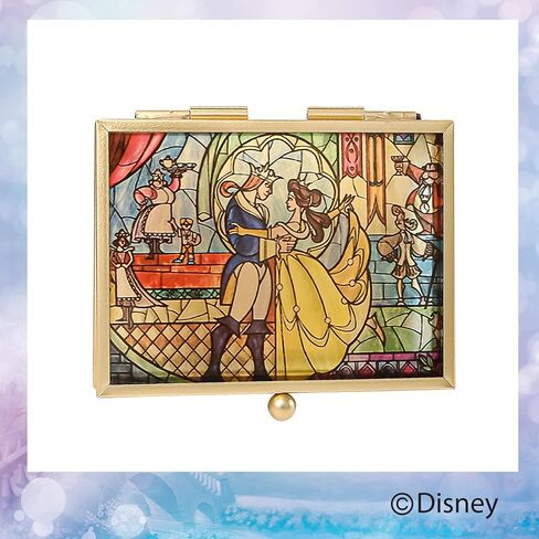 Disney Beauty and the Beast Small Glass Jewelry Box Officially Licensed, Jewelry Case, Gifts in Saudi Arabia