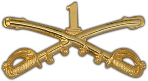 HMC 1st Cavalry Large Pin in Saudi Arabia