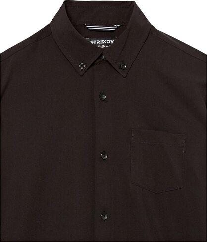 قميص a.x.n.y للأولاد ذو قصة ضيقة للغاية وأزرار سفلية صلبة قابلة للتمدد in Kuwait