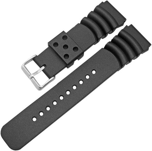 حزام ساعة مطاطي ذو خط منحني 20 مم 22 مم 24 مم موديل الغواصين مناسب لساعات سيكو in Kuwait