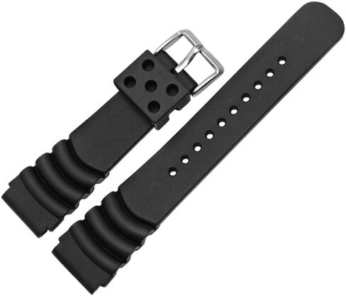 حزام ساعة مطاطي ذو خط منحني 20 مم 22 مم 24 مم موديل الغواصين مناسب لساعات سيكو in Kuwait