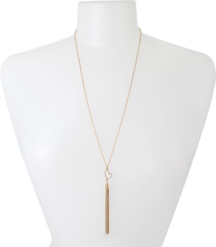Steve Madden Heart Tassel Pendant Long Necklace in Saudi Arabia