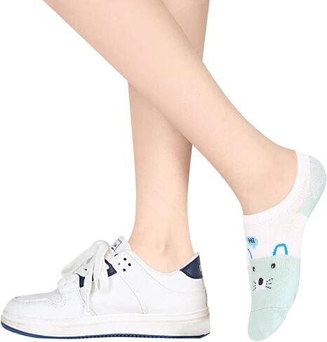 Benefeet Sox funny no show socks womens novelty cat dog socks girl cute animal pattern low cut socks non slip christmas gifts in Saudi Arabia