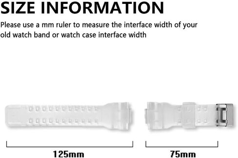 16mm Natural Resin Replacement Watch Band Strap for casio Mens G-Shock GA100 GA110 GA120 GA100C GD100 GD120 in Saudi Arabia