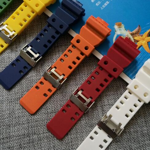 16mm Natural Resin Replacement Watch Band Strap for casio Mens G-Shock GA100 GA110 GA120 GA100C GD100 GD120 in Saudi Arabia